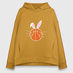 Женское худи оверсайз Basketball Bunny