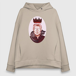 Женское худи оверсайз Король ужасов СТИВЕН КИНГ