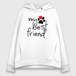 Женское худи оверсайз My best friend - Мой лучший друг