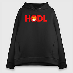 Женское худи оверсайз HODL Shiba