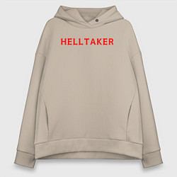 Женское худи оверсайз Helltaker logo