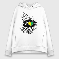 Женское худи оверсайз I love JDM Japan