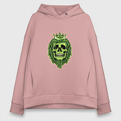 Женское худи оверсайз Green Skull