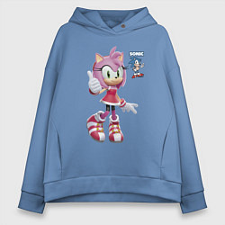 Женское худи оверсайз Sonic Amy Rose Video game