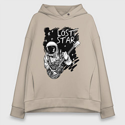 Женское худи оверсайз Lost stars Space music