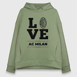 Женское худи оверсайз AC Milan Love Классика