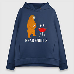 Женское худи оверсайз Bear Grills Беар Гриллс