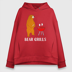 Женское худи оверсайз Bear Grills Беар Гриллс