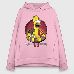 Женское худи оверсайз Homer god of bar