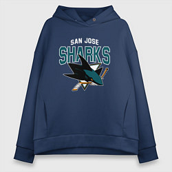 Женское худи оверсайз SAN JOSE SHARKS NHL