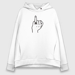 Женское худи оверсайз Безымянный палец невесты