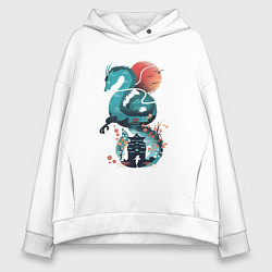 Женское худи оверсайз История Тихоро и Хаку