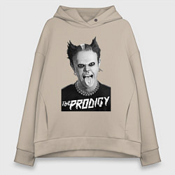Толстовка оверсайз женская The Prodigy - firestarter, цвет: миндальный