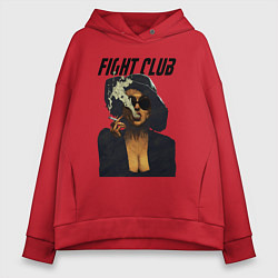 Толстовка оверсайз женская Fight Club - Marla Singer, цвет: красный