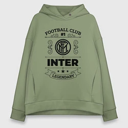 Женское худи оверсайз Inter: Football Club Number 1 Legendary