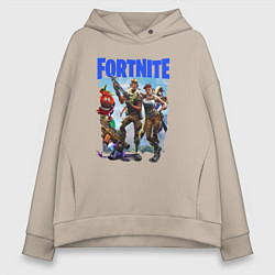 Женское худи оверсайз FORTNITE ПЕРСОНАЖИ ИГРЫ