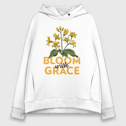 Женское худи оверсайз Bloom with grace