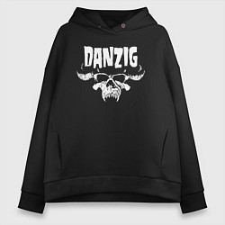 Женское худи оверсайз Danzig skull