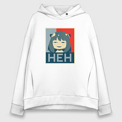 Толстовка оверсайз женская Anya HEH - Spy x Family, цвет: белый