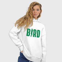 Толстовка оверсайз женская Bird -Boston, цвет: белый — фото 2