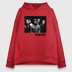 Женское худи оверсайз Черный принт OASIS