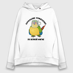 Женское худи оверсайз Начальник всякой фигни