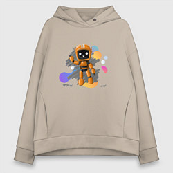 Женское худи оверсайз Любовь смерть роботы