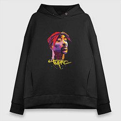 Женское худи оверсайз Tupac Color