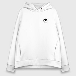 Женское худи оверсайз ИНЬ ЯНЬ СМАЙЛ MINI