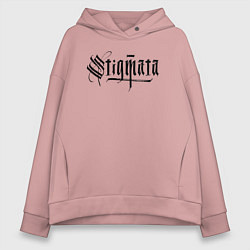 Женское худи оверсайз Stigmata логотип