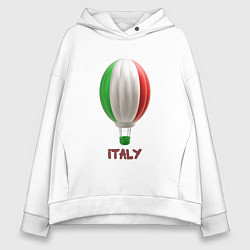 Женское худи оверсайз 3d aerostat Italy flag