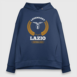 Женское худи оверсайз Лого Lazio и надпись Legendary Football Club