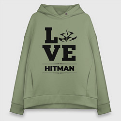 Толстовка оверсайз женская Hitman Love Classic, цвет: авокадо