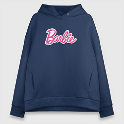 Женское худи оверсайз Barbie logo