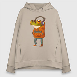 Женское худи оверсайз Лягуха на расслабоне