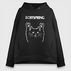 Женское худи оверсайз The Offspring Рок кот