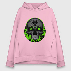 Женское худи оверсайз SKULL TOXIC