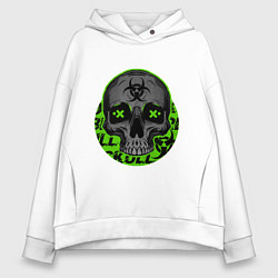 Женское худи оверсайз SKULL TOXIC