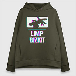 Женское худи оверсайз Limp Bizkit Glitch Rock