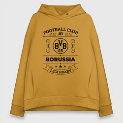 Женское худи оверсайз Borussia: Football Club Number 1 Legendary