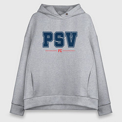 Толстовка оверсайз женская PSV FC Classic, цвет: меланж