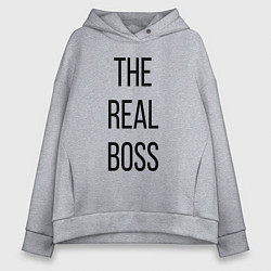 Женское худи оверсайз The real boss!