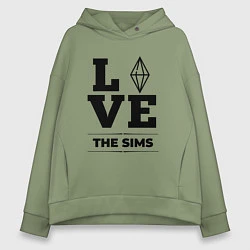 Женское худи оверсайз The Sims love classic