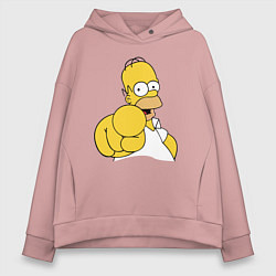 Женское худи оверсайз Гомер Симпсон указывает пальцем