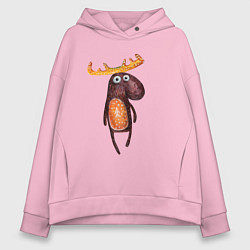 Женское худи оверсайз Прикольный лосяш