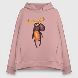 Женское худи оверсайз Прикольный лосяш