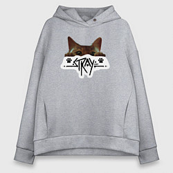 Женское худи оверсайз Stray: Кот