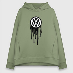 Женское худи оверсайз Volkswagen - art logo