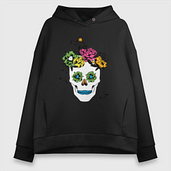 Женское худи оверсайз Sugar skull