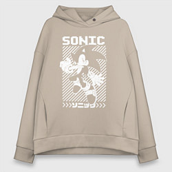 Женское худи оверсайз Sonic - game